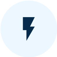 Thunderbolt icon representing disruption